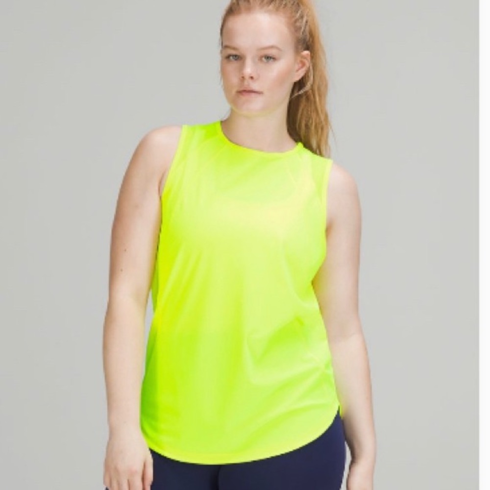 Lululemon Sculpt Tank size 10 neon / bright yellow